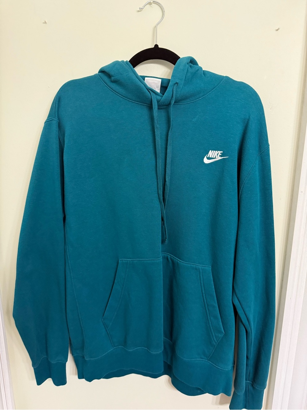 Nike Teal Pullover Hoodie - LARGE TEAL
